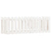 Garden Raised Bed with Fence Design White 150x50x50 Cm