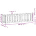 Garden Raised Bed with Fence Design White 200x50x50 Cm