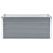 Garden Raised Bed Galvanised Steel 100x40x45 Cm Grey Aanpa