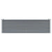 Garden Raised Bed Galvanised Steel 160x40x45 Cm Grey Aanpb