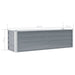 Garden Raised Bed Galvanised Steel 160x40x45 Cm Grey Aanpb