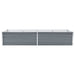 Garden Raised Bed Galvanised Steel 240x80x45 Cm Grey Aanax