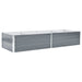 Garden Raised Bed Galvanised Steel 240x80x45 Cm Grey Aanax
