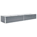 Garden Raised Bed Galvanised Steel 320x80x45 Cm Grey Aanal