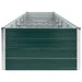 Garden Raised Bed Galvanised Steel 480x80x45 Cm Green Aiblp