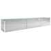 Garden Raised Bed Galvanised Steel 480x80x45 Cm Grey Aibla