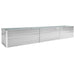 Garden Raised Bed Galvanised Steel 480x80x77 Cm Grey Aibln