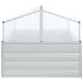 Garden Raised Bed With Greenhouse 100x100x85 Cm Silver