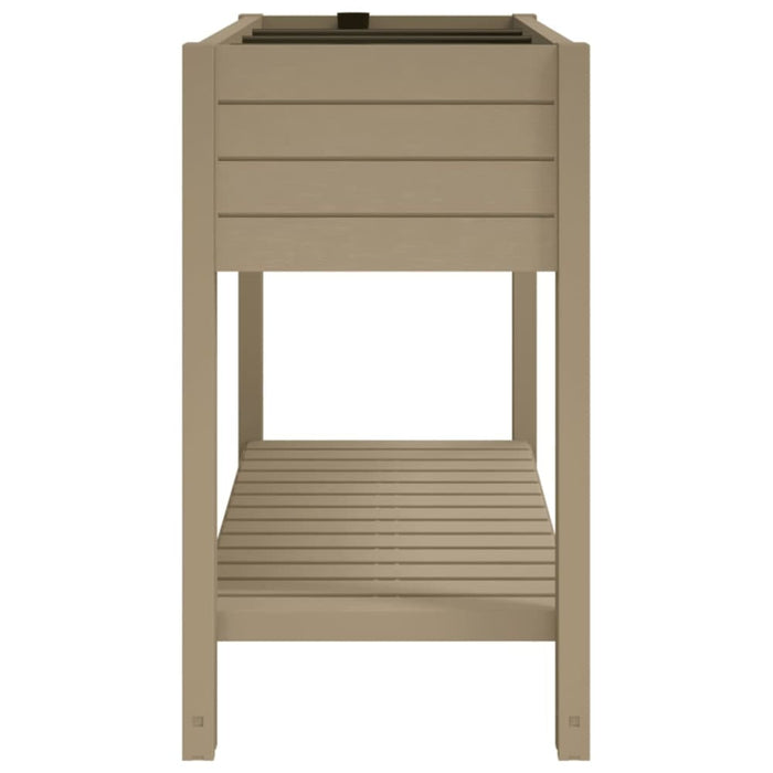 Garden Raised Bed Light Brown 110x45x79 Cm Polypropylene