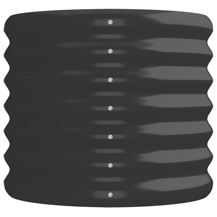 Garden Raised Bed Powder - coated Steel 224x40x36 Cm