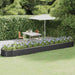 Garden Raised Bed Powder-coated Steel 507x100x36 Cm