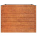Garden Raised Bed Rusty 100x100x77 Cm Corten Steel Opokan
