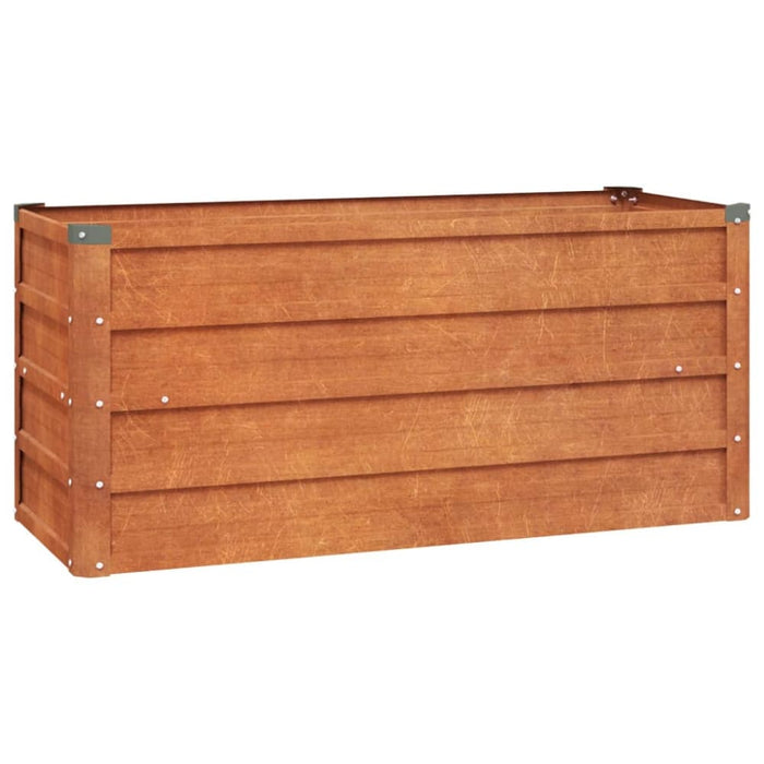 Garden Raised Bed Rusty 100x40x45 Cm Corten Steel Opokpb