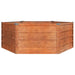 Garden Raised Bed Rusty 129x129x45 Cm Corten Steel Opokal