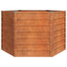 Garden Raised Bed Rusty 129x129x77 Cm Corten Steel Opokai
