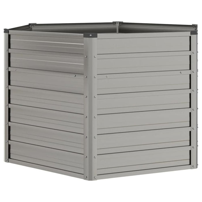 Garden Raised Bed Rusty 129x129x77 Cm Corten Steel Opokai