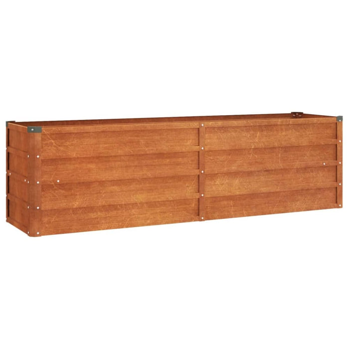 Garden Raised Bed Rusty 160x40x45 Cm Corten Steel Opokpx