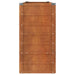 Garden Raised Bed Rusty 160x40x77 Cm Corten Steel Opokpt