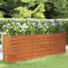 Garden Raised Bed Rusty 240x40x77 Cm Corten Steel Opokpp