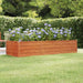 Garden Raised Bed Rusty 240x80x45 Cm Corten Steel Opoklb