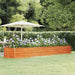 Garden Raised Bed Rusty 400x80x45 Cm Corten Steel Opokla
