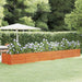 Garden Raised Bed Rusty 480x80x45 Cm Corten Steel Opokll
