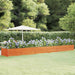Garden Raised Bed Rusty 600x80x45 Cm Corten Steel Opokln