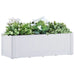 Garden Raised Bed with Self Watering System White 100x43x33