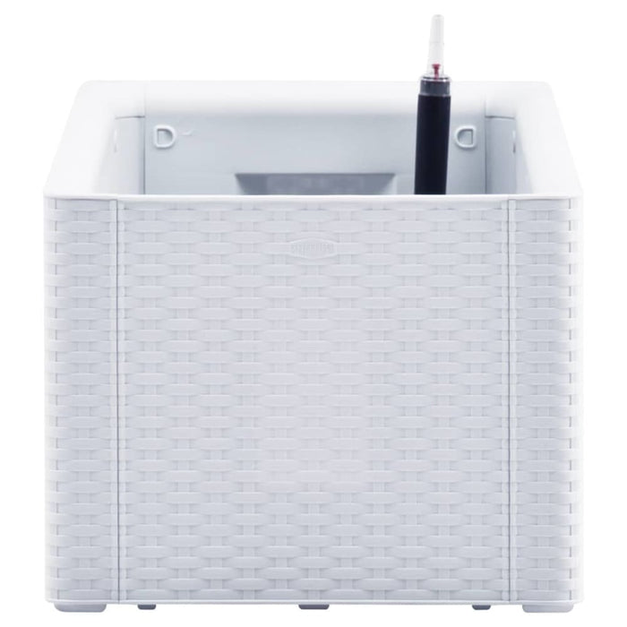 Garden Raised Bed with Self Watering System White 100x43x33