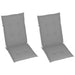 Garden Reclining Chairs 2 Pcs with Cushions Solid Wood