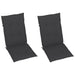 Garden Reclining Chairs 2 Pcs with Cushions Solid Wood