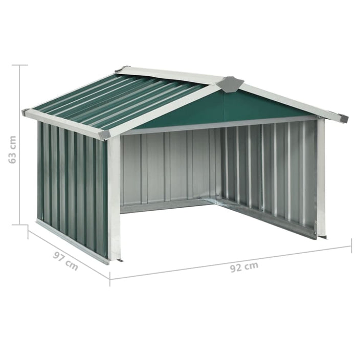 Garden Robot Lawnmower Shed 92x97x63 Cm Galvanised Steel