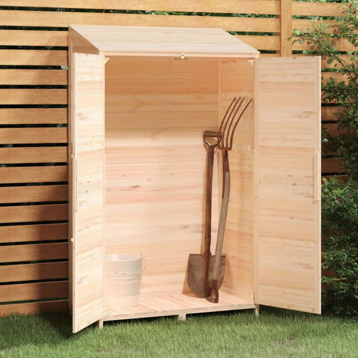 Garden Shed 102x52x174.5 Cm Solid Wood Fir Opxokb