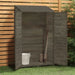 Garden Shed Anthracite 102x52x174.5 Cm Solid Wood Fir Opxokx