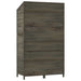 Garden Shed Anthracite 102x52x174.5 Cm Solid Wood Fir Opxokx