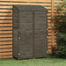 Garden Shed Anthracite 102x52x174.5 Cm Solid Wood Fir Opxokx