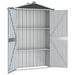Garden Shed Anthracite 116x45x175 Cm Galvanised Steel Altbt