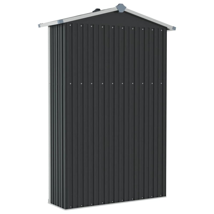 Garden Shed Anthracite 116x45x175 Cm Galvanised Steel Altbt