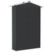 Garden Shed Anthracite 116x45x175 Cm Galvanised Steel Altbt