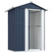 Garden Shed Anthracite 126x97.5x177 Cm Galvanised Steel