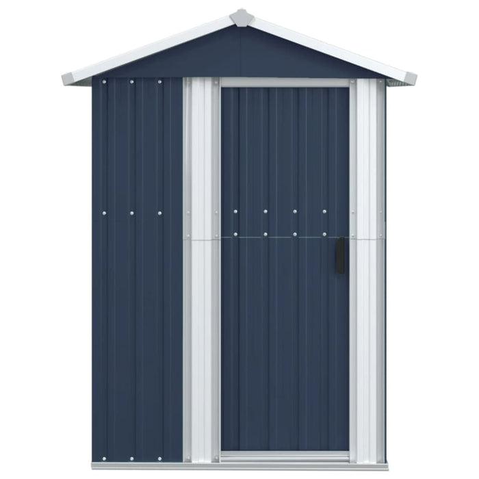 Garden Shed Anthracite 126x97.5x177 Cm Galvanised Steel