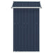 Garden Shed Anthracite 126x97.5x177 Cm Galvanised Steel