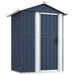 Garden Shed Anthracite 126x97.5x177 Cm Galvanised Steel