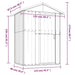 Garden Shed Anthracite 126x97.5x177 Cm Galvanised Steel