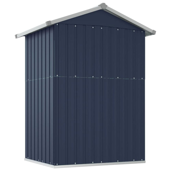 Garden Shed Anthracite 126x97.5x177 Cm Galvanised Steel