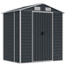 Garden Shed Anthracite 191x130x198 Cm Galvanised Steel