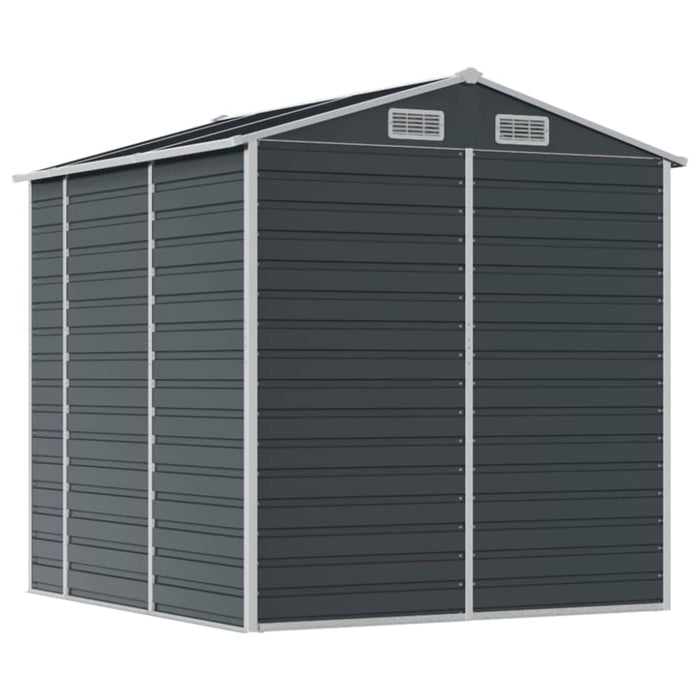 Garden Shed Anthracite 191x215x198 Cm Galvanised Steel