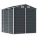 Garden Shed Anthracite 191x215x198 Cm Galvanised Steel