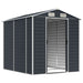 Garden Shed Anthracite 191x215x198 Cm Galvanised Steel
