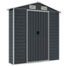 Garden Shed Anthracite 191x215x198 Cm Galvanised Steel